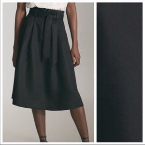 Massimo Dutti Lyocell Midi Skirt
